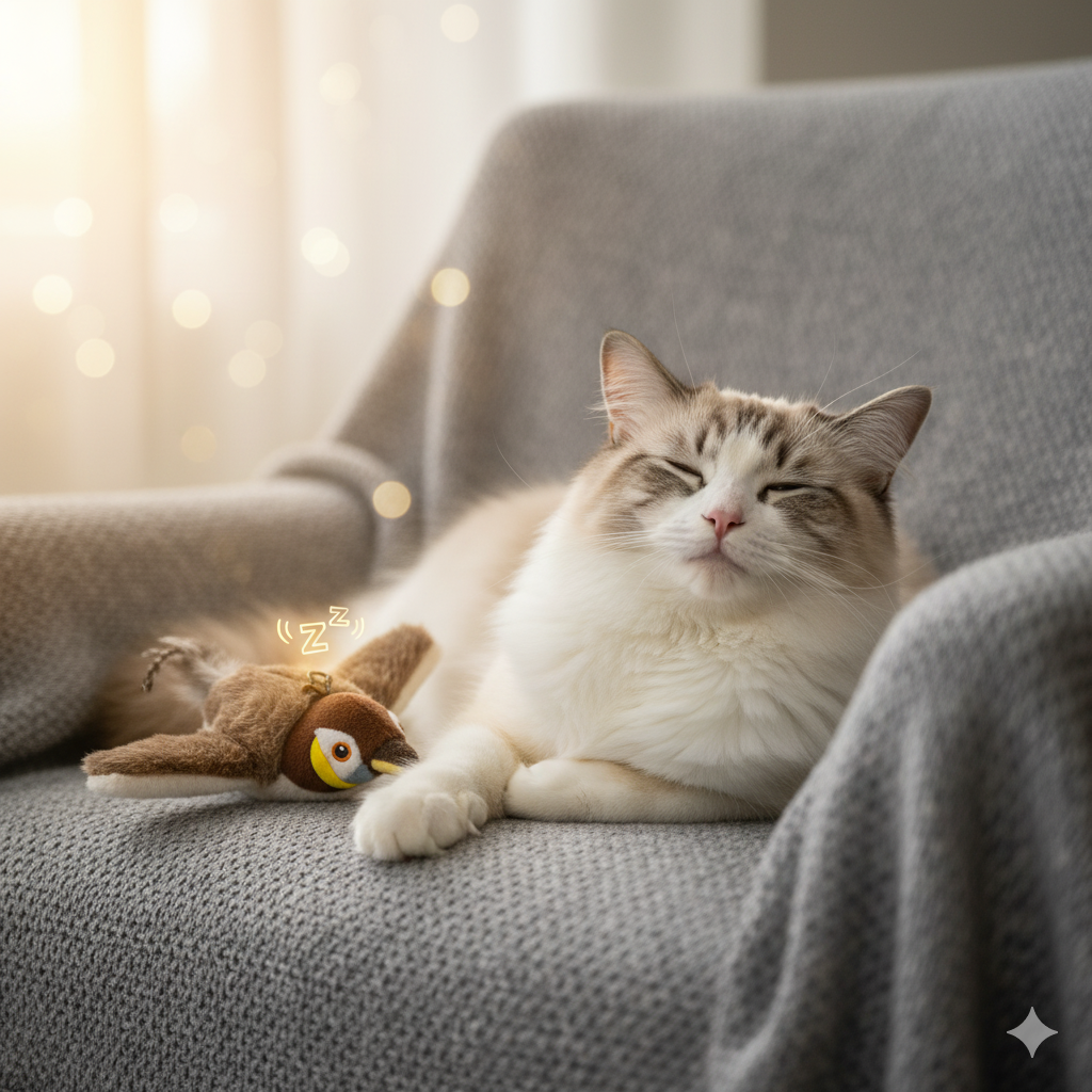 Pájaro Aleteador Recargable para Gatos